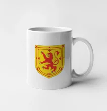 Škótsky lev na hrudi