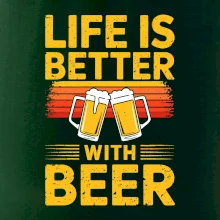 Life is better with beer - oranžové