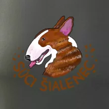 Bulterier Súci šialenec (Pecka design)