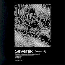 Severák - vrstevnice v obdĺžniku