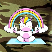 Yoga jednorožec - dúha