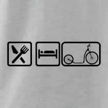 Eat sleep kolobežka veľké a malé koleso