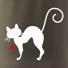 Zamilovaná mačka prehnutá