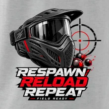 Paintballová maska – Respawn, Reload, Repeat