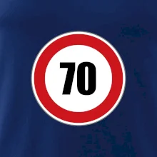 Dopravná značka - obmedzenie rýchlosti 70 Dopravná značka - obmedzenie rýchlosti 70