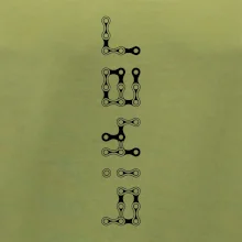 Biker nápis na výšku reťaz