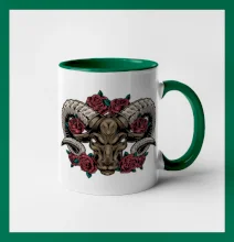 Hlava barana s ružami