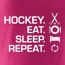 Pozemný hokej eat sleep repeat