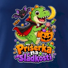 Príšerka na sladkosti - dinosaurus s tekvicou