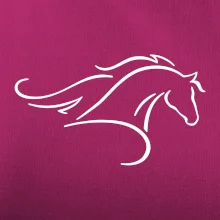 Kôň - bežiaci silueta hlavy