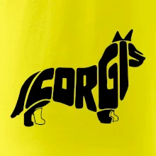 Corgi - nápis v tele