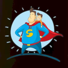 Táta superman - chlapec