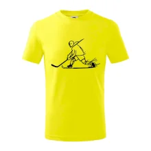 Kreslený hokejista tučnou fixkou