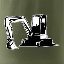 Bager bez nápisu čiernobiely Bager bez nápisu čiernobiely