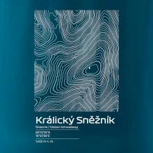 Králický Sněžník - vrstevnice v obdĺžniku