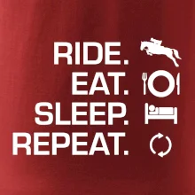 Ride Eat Sleep Repeat Kôň