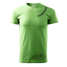 Running nápis šikmo