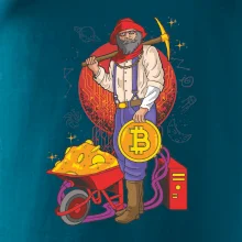 Baník ťaží Bitcoiny