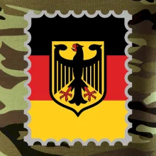 Nemecká známka - vlajka Nemecká známka - vlajka