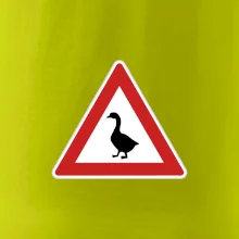 Dopravná značka - Pozor hus Dopravná značka - Pozor hus