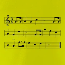 Veľa šťastia zdravia - noty