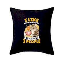 I like cats and coffee and maybe 3 people