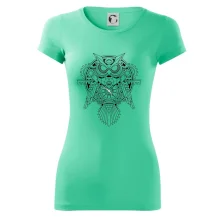 Steampunk sova čiernobiela