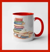 Knihy farebné a okuliare