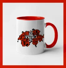 Mapy - názvy miest - Švajčiarsko