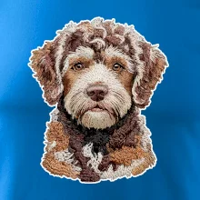 Lagotto romagnolo vyšívaná hlava na prsníku
