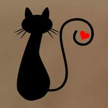 Zamilovaná mačka chvostík