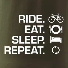 Ride Eat Sleep Repeat bicykel