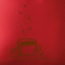 Hrnček plný čerstvej kávy