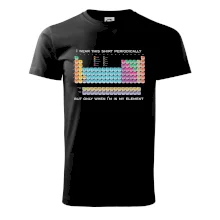 I wear this shirt periodically but only when I'm in my element I wear this shirt periodically but only when I'm in my element