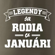 Legendy sa rodia v januári