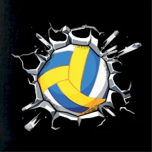 Volejbal lopta v triku