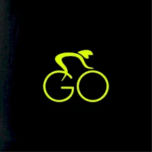 GO - Fluo cyklista malý