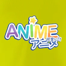 Anime nápis dúhový