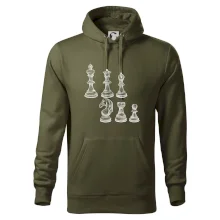 Šachové figúrky kreslené