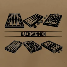 Backgammon čierny set