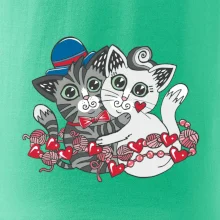 Mačky v objatí (Pecka design)