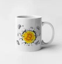 Bitcoin v tričku Bitcoin v tričku