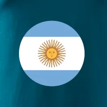 Argentína vlajka guľatá