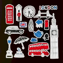 Velká Británie - kreslené ikonky