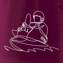 Kajak na vode jedným ťahom