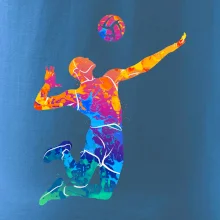 Volejbalista splash s loptou