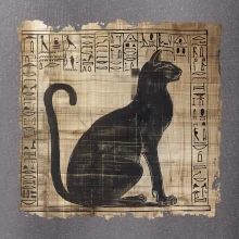 Egyptské hieroglyfy mačka