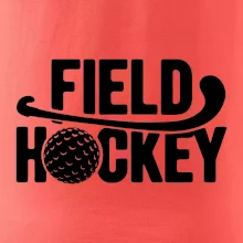 Field hockey loptička a nápis
