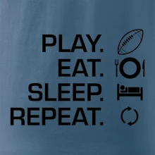 Play Eat Sleep Repeat americký fotbal Play Eat Sleep Repeat americký fotbal