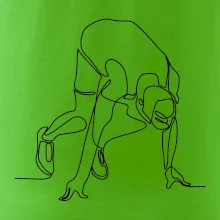 Bežec na štarte jedným ťahom